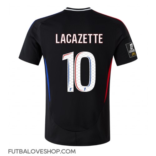 Dres Olympique Lyonnais Alexandre Lacazette #10 Preč 2024-25 Krátky Rukáv